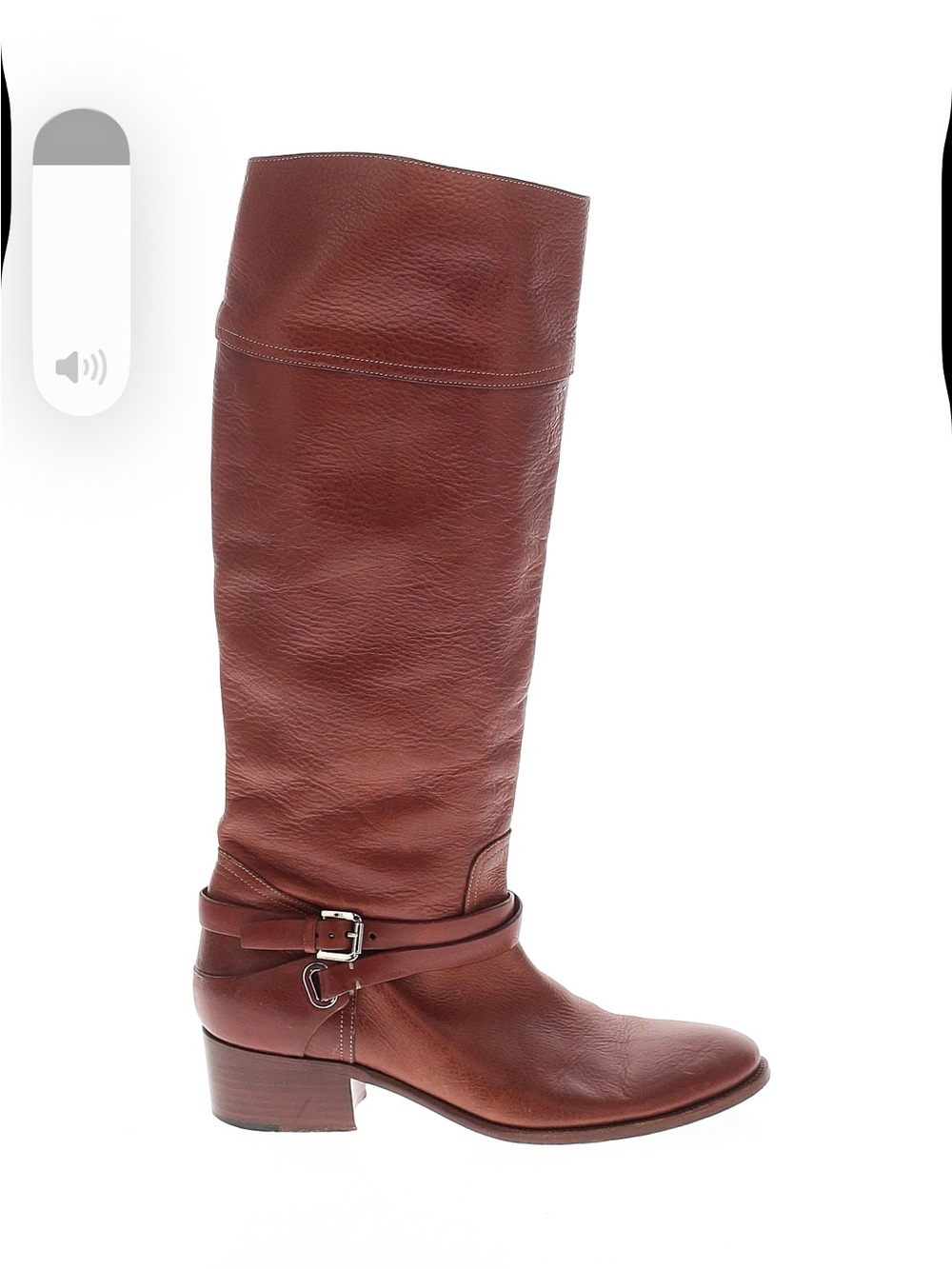 Ralph Lauren Collection  Saddle Brown Leather Tall Riding Boots